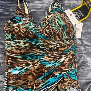 NWT animal print Miracle suit swim